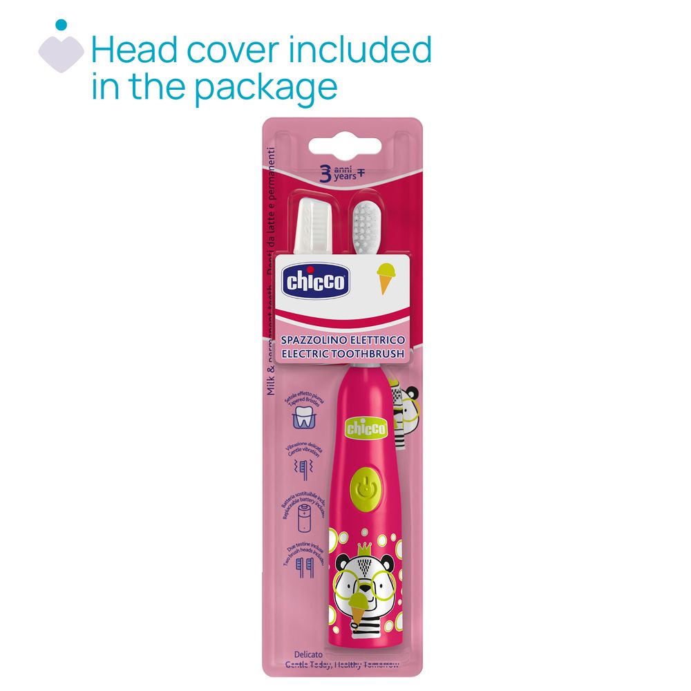 Chicco - Panda Electric Toothbrush - Red