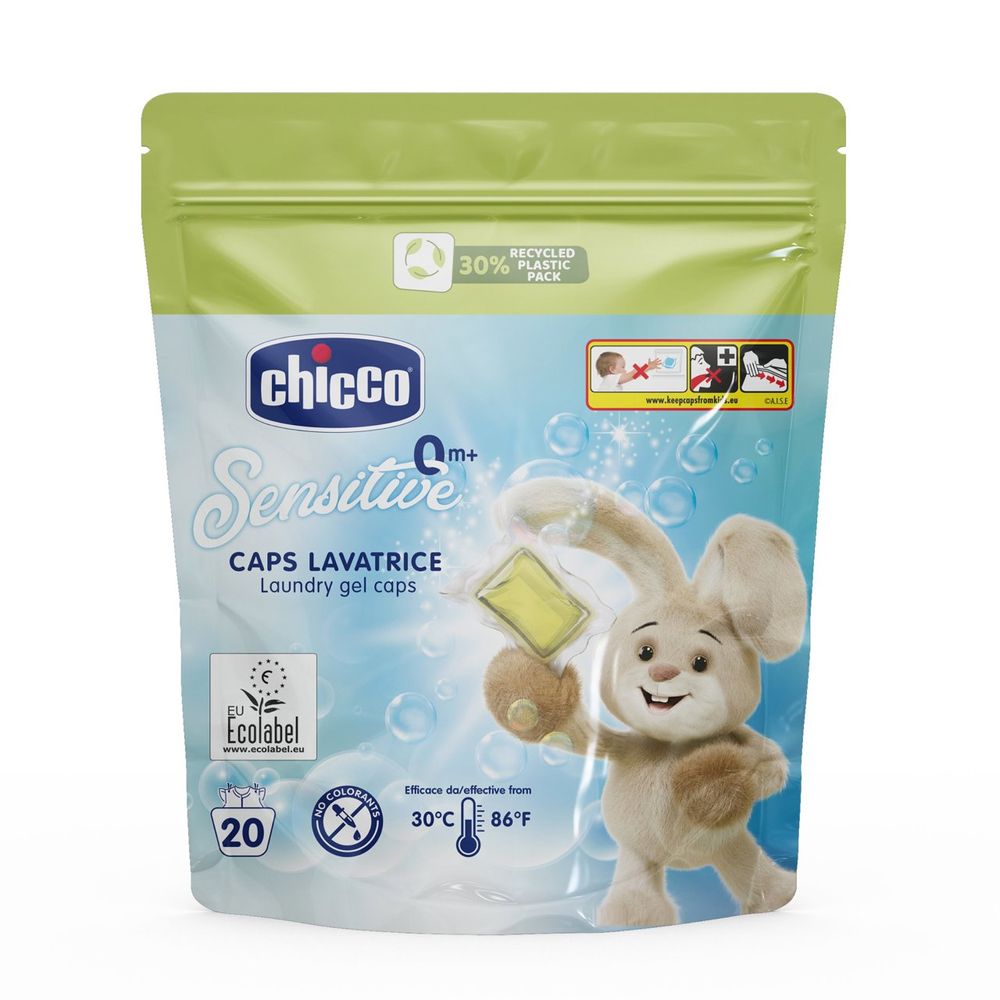 Chicco - Sensitive Baby Laundry Gel Caps - 20 Pcs