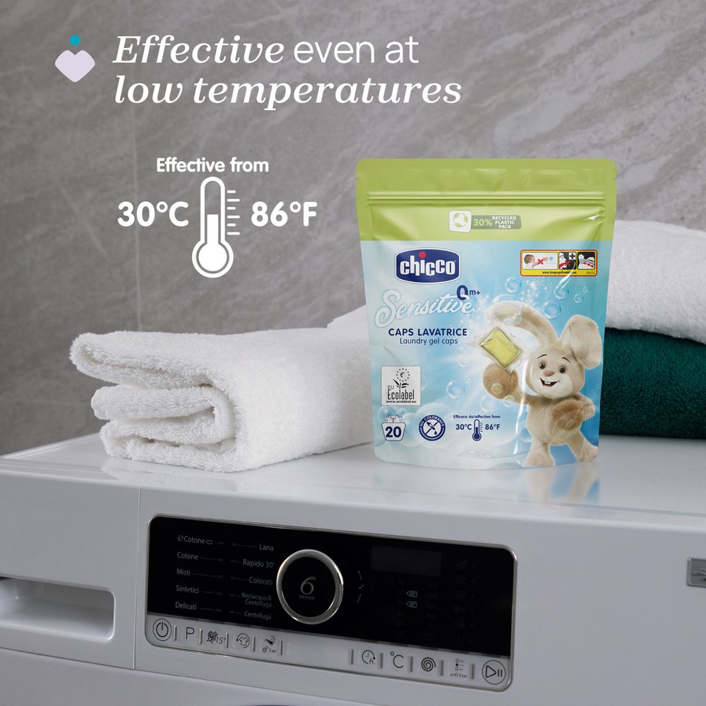 Chicco - Sensitive Baby Laundry Gel Caps - 20 Pcs