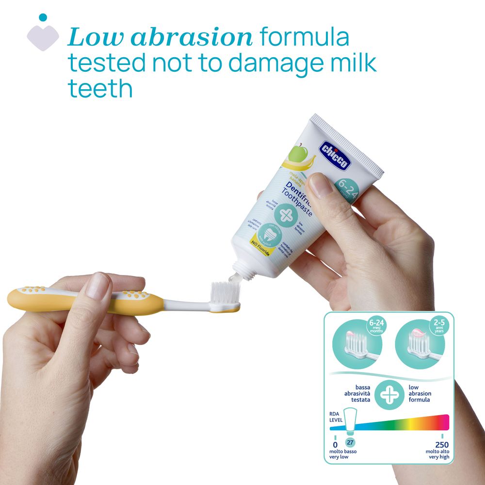 Chicco - Apple Banana Toothpaste Fluoride Free - 50ml