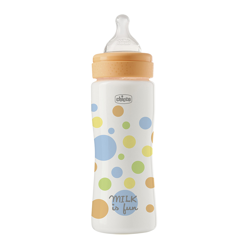 Chicco - Perfect Easy Plastic Feeding Bottle - Fast Flow - 330 ml