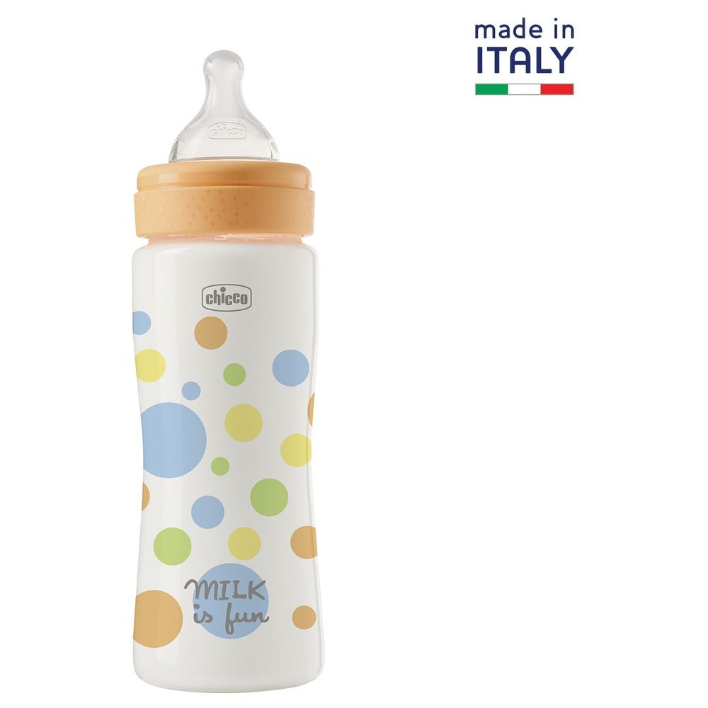 Chicco - Perfect Easy Plastic Feeding Bottle - Fast Flow - 330 ml