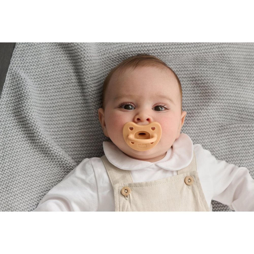 Chicco PhysioForma Luxe Soft Silicone Soother - Orange/Clear - Pack of 2