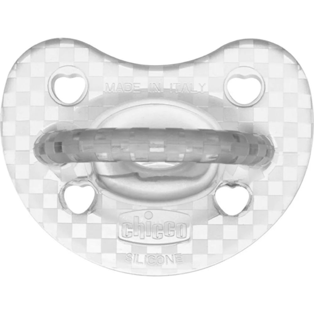 Chicco PhysioForma Crystal Soft Silicone Soother - Clear - Pack of 2