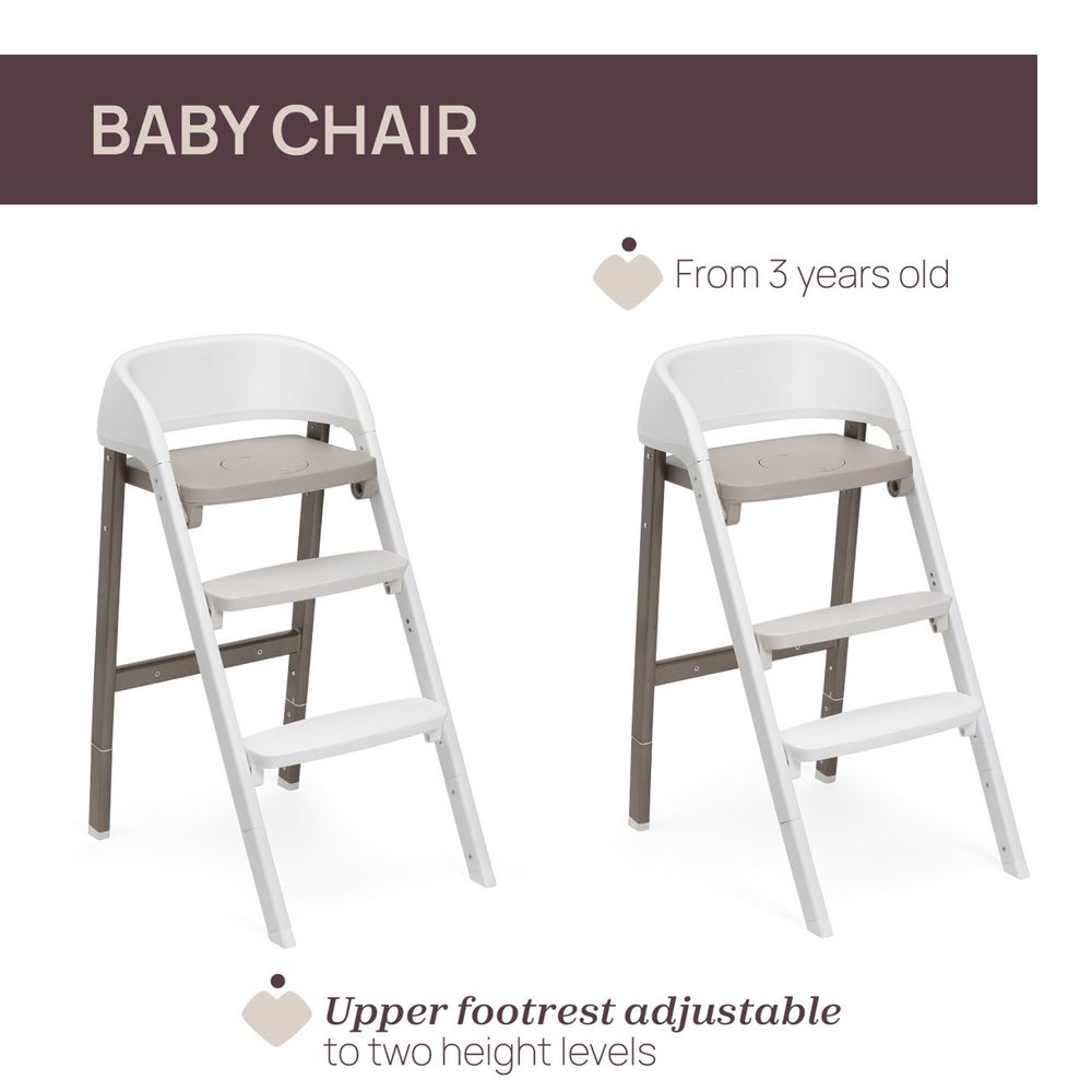 Chicco Crescendo Up Evolutionary Chair - Steel Cloud Re_lux