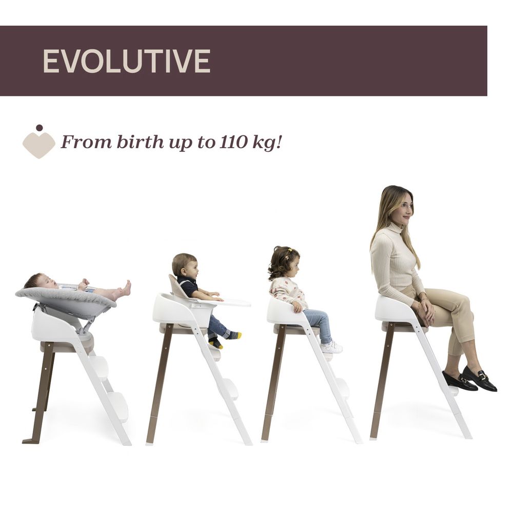 Chicco Crescendo Up Evolutionary Chair - Steel Cloud Re_lux