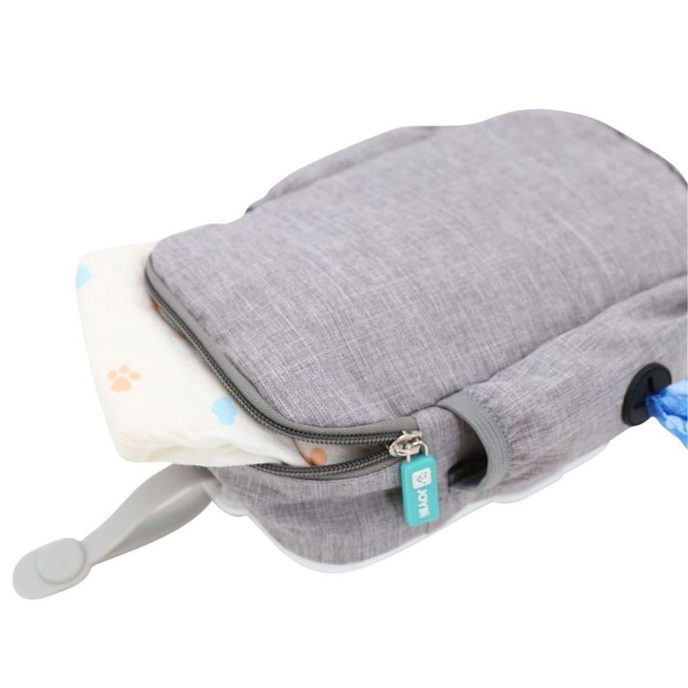 Joybi - Wipes Dispenser With Diaper Bag - Grey