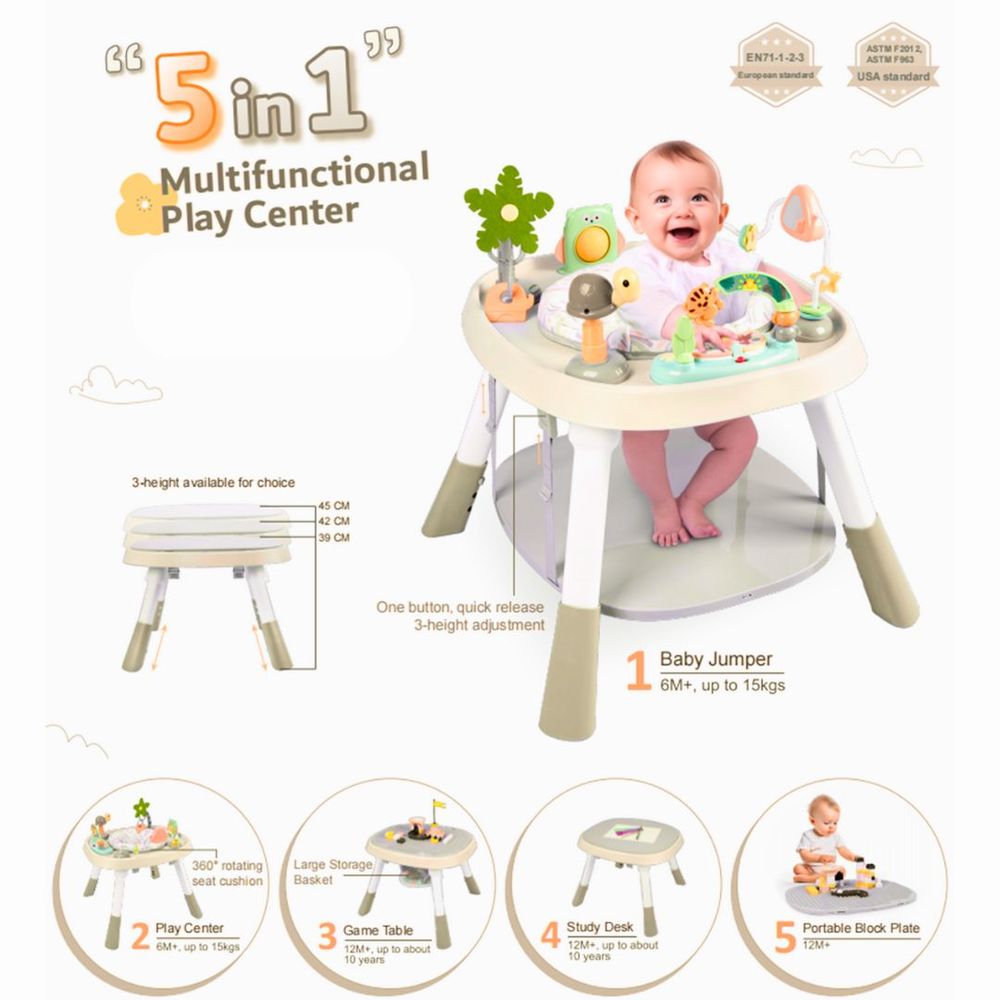 Mini Panda - Funstation 5 in 1 - Beige