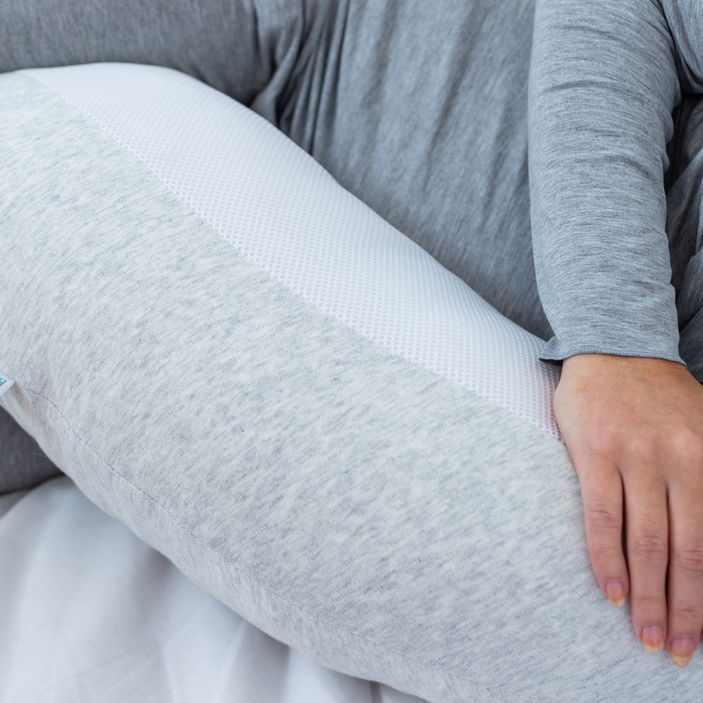 Purflo Breathe Pregnancy Pillow Cover - Minimal Gray