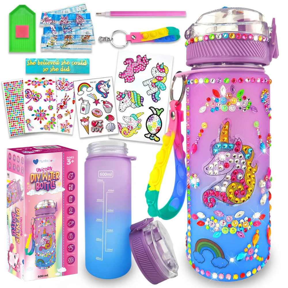 Mumfactory - DIY Water Bottle - Unicorn - 600 ml