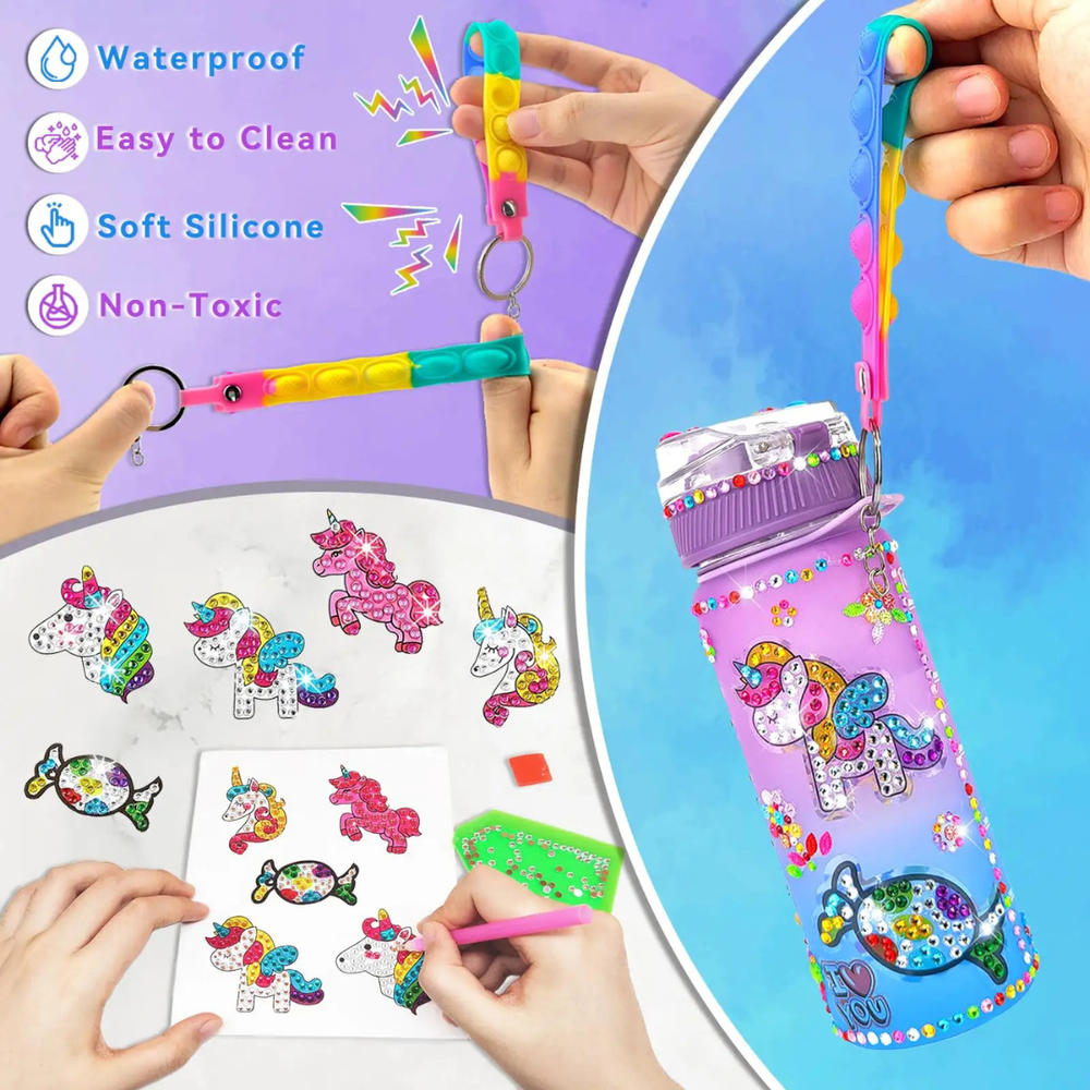 Mumfactory - DIY Water Bottle - Unicorn - 600 ml