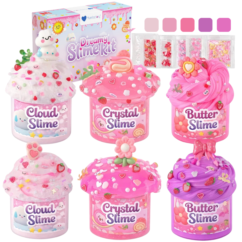 Mumfactory - Slime Kit For Girls - 6 Pack