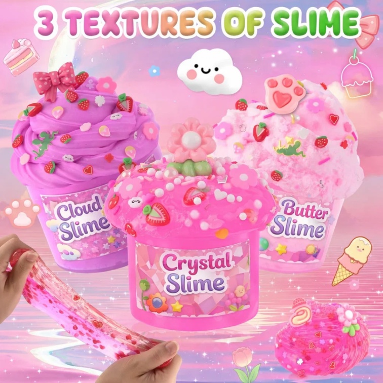 Mumfactory - Slime Kit For Girls - 6 Pack