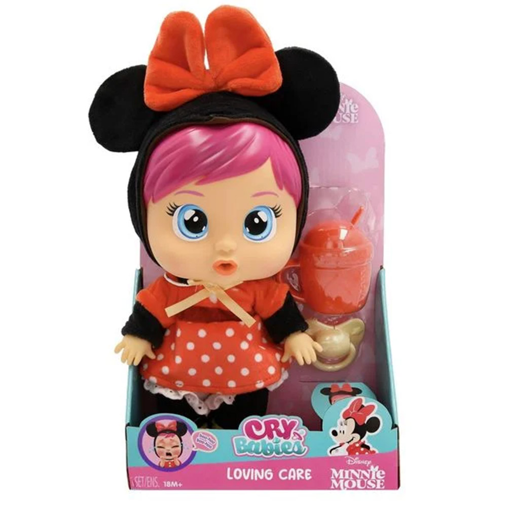 Cry Babies - Loving Care Minnie Mouse Playset - 4 Pcs - 10.43-Inch