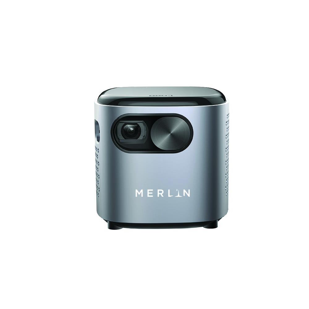 Merlin - Cube HD Mini Smart Projector - Grey