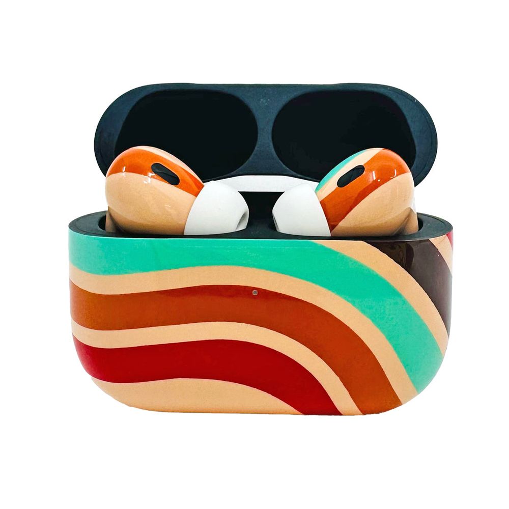 Merlin - Craft Customized Apple Airpods Pro 3 - 80's Stripes