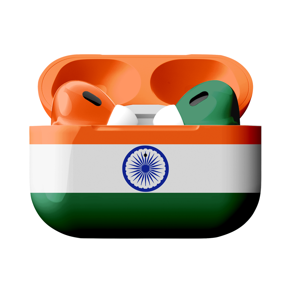 Merlin - Craft Customized Apple Airpods Pro 3 - India Flag