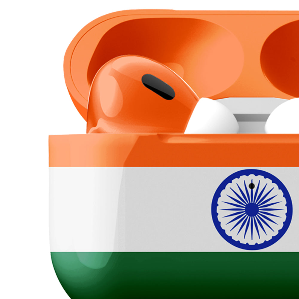 Merlin - Craft Customized Apple Airpods Pro 3 - India Flag