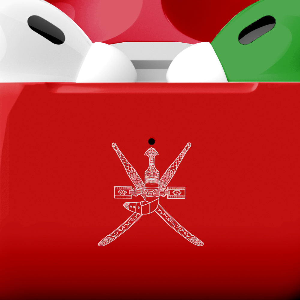 Merlin - Craft Customized Apple Airpods Pro 3 - Oman Flag