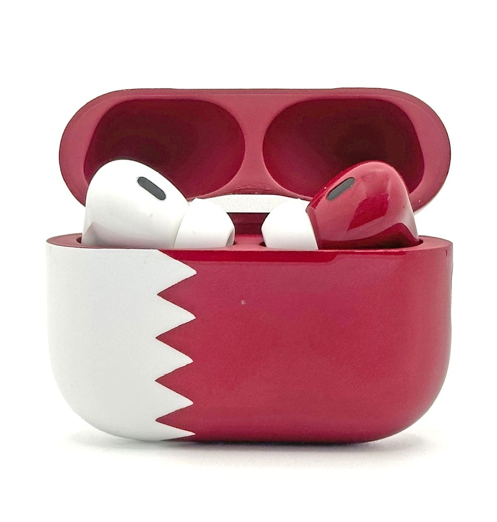 Merlin - Craft Customized Apple Airpods Pro 3 - Qatar Flag