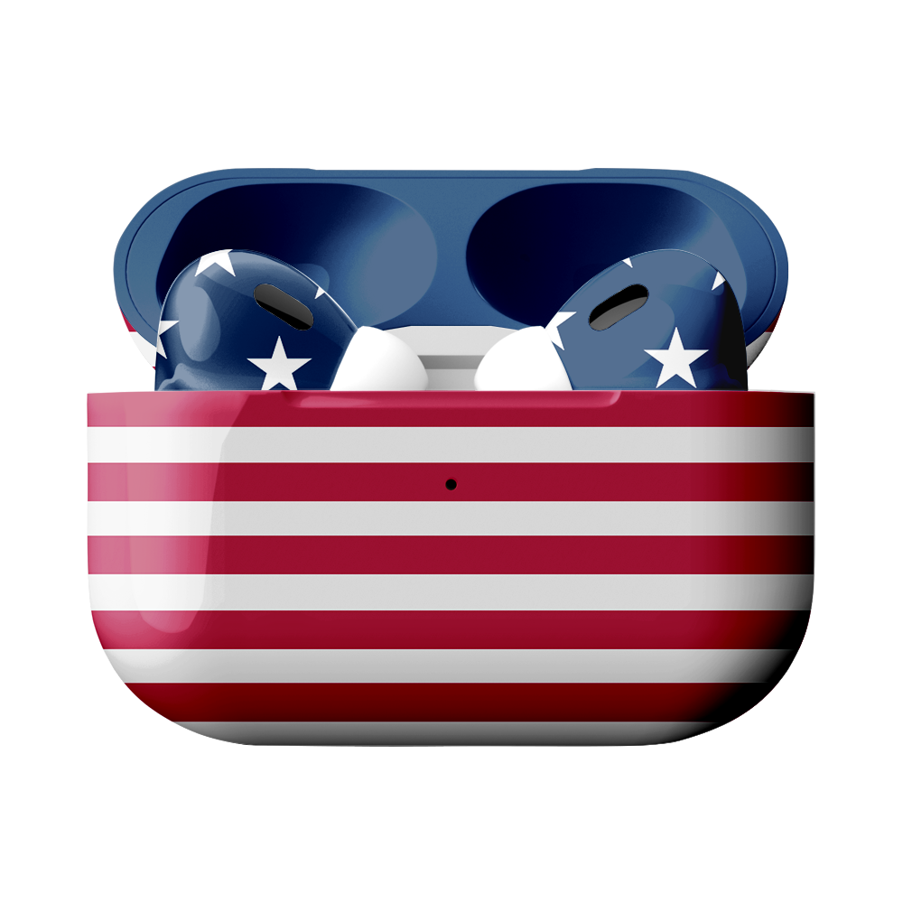 Merlin - Craft Customized Apple Airpods Pro 3 - USA Flag