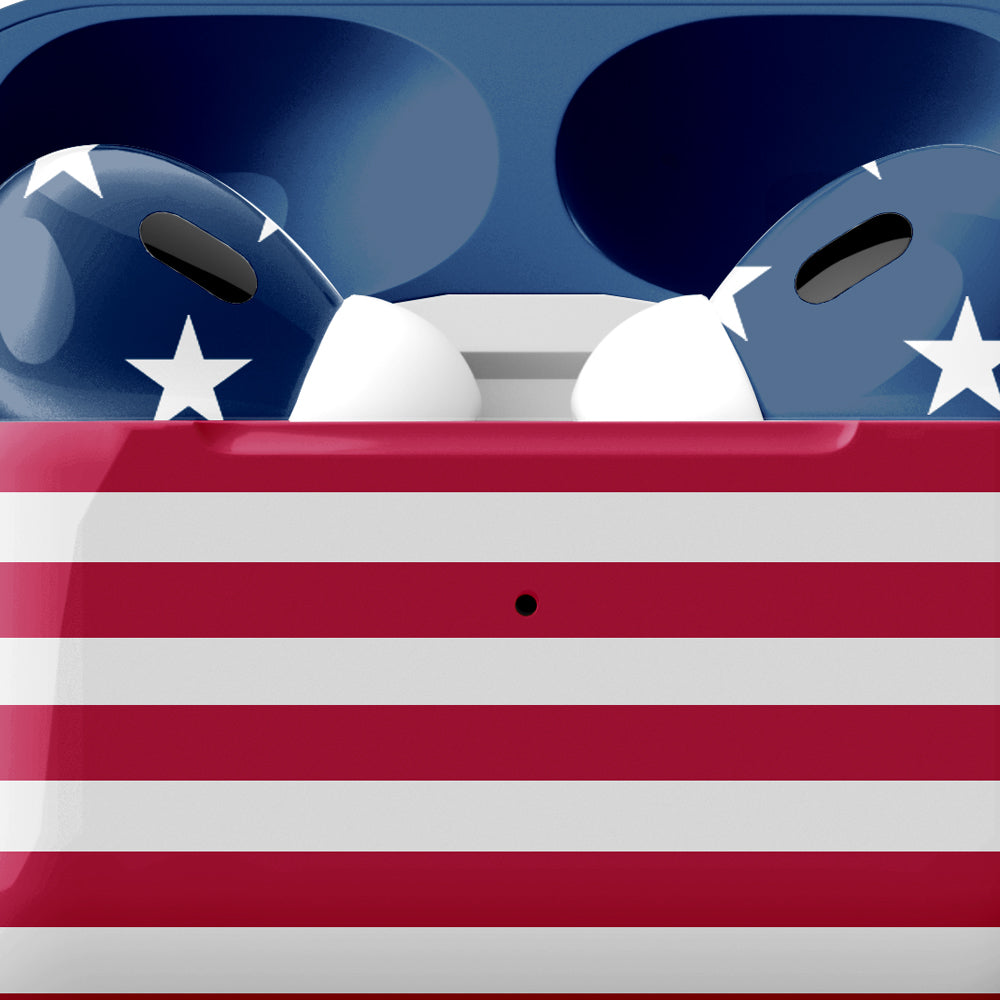 Merlin - Craft Customized Apple Airpods Pro 3 - USA Flag