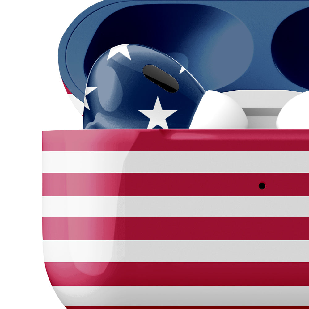 Merlin - Craft Customized Apple Airpods Pro 3 - USA Flag