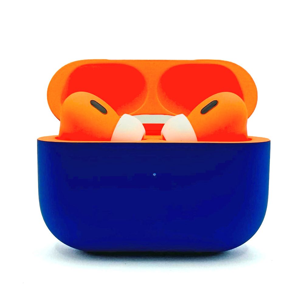 Merlin - Craft Customized Apple Airpods Pro 3 - Neon Orange/Blue