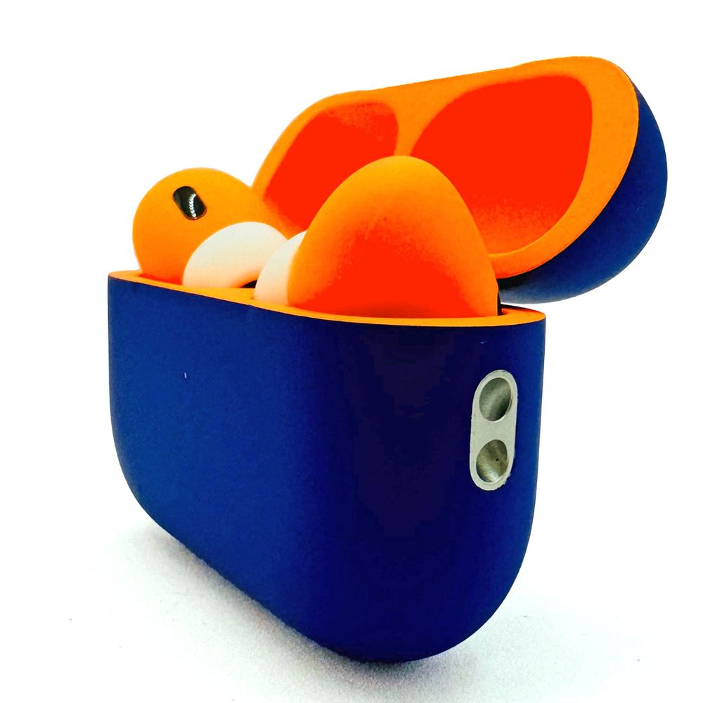 Merlin - Craft Customized Apple Airpods Pro 3 - Neon Orange/Blue