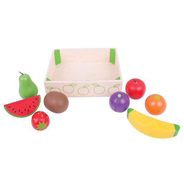 Bigjigs - Fruit Crate Toy Set - 10 Pcs
