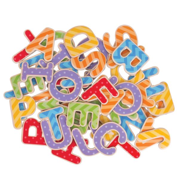 Bigjigs - Uppercase Magnetic Letters - 49 Pcs