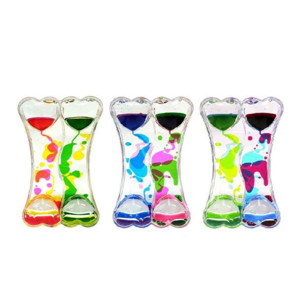 Playlearn - Double Liquid Timer - Color May Vary - 1 Pc