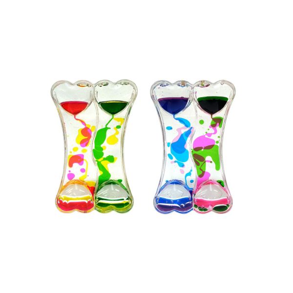Playlearn - Double Liquid Timer - Color May Vary - 1 Pc