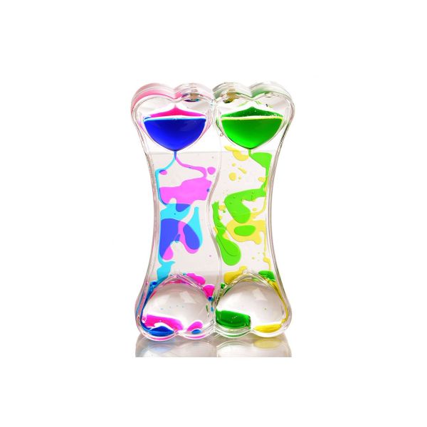 Playlearn - Double Liquid Timer - Color May Vary - 1 Pc