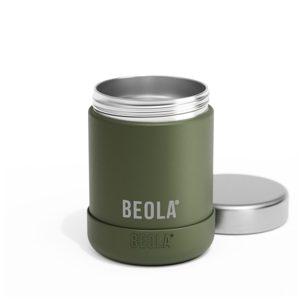 Beola - Insulated Stainless Steel Food Jar Thermos - Forest Green - 450 ml