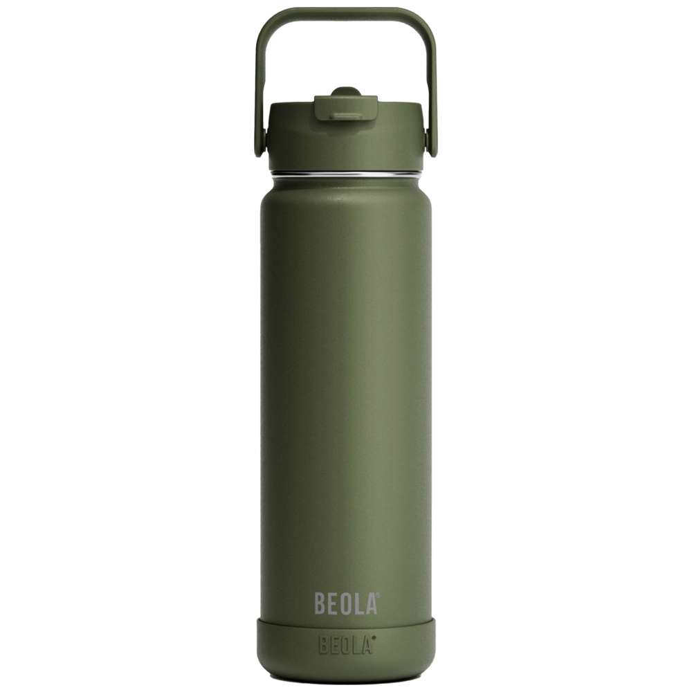 Beola - Vaccum Insulated Water Bottle With 2 Lids - Forest Green - 750ml