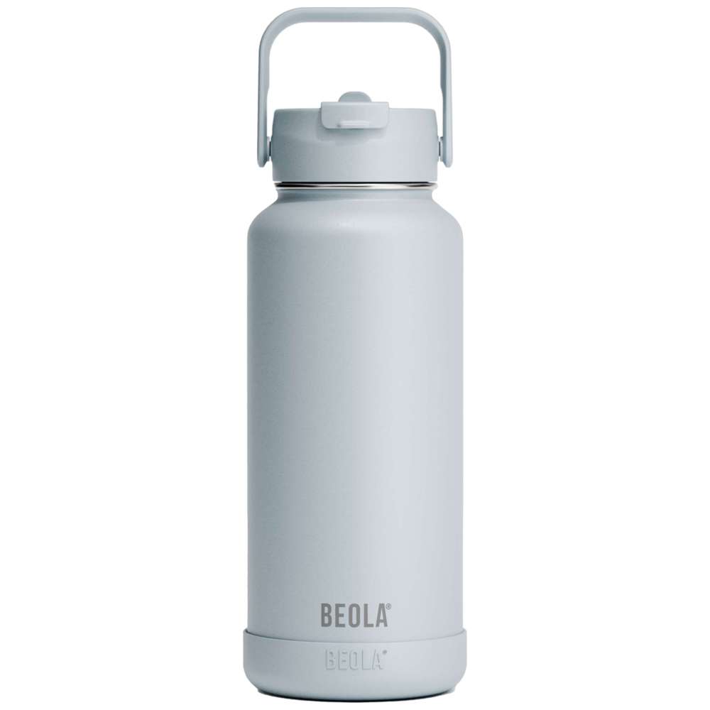 Beola - Vaccum Insulated Water Bottle With 2 Lids - Ice Blue - 950ml