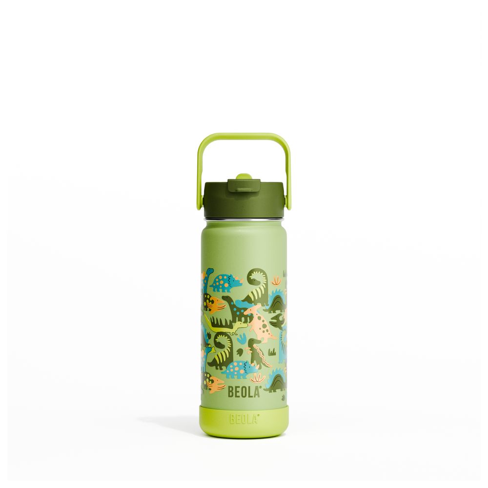 Beola - Vaccum Insulated Water Bottle With 2 Lids - Dino Dreams - 550ml
