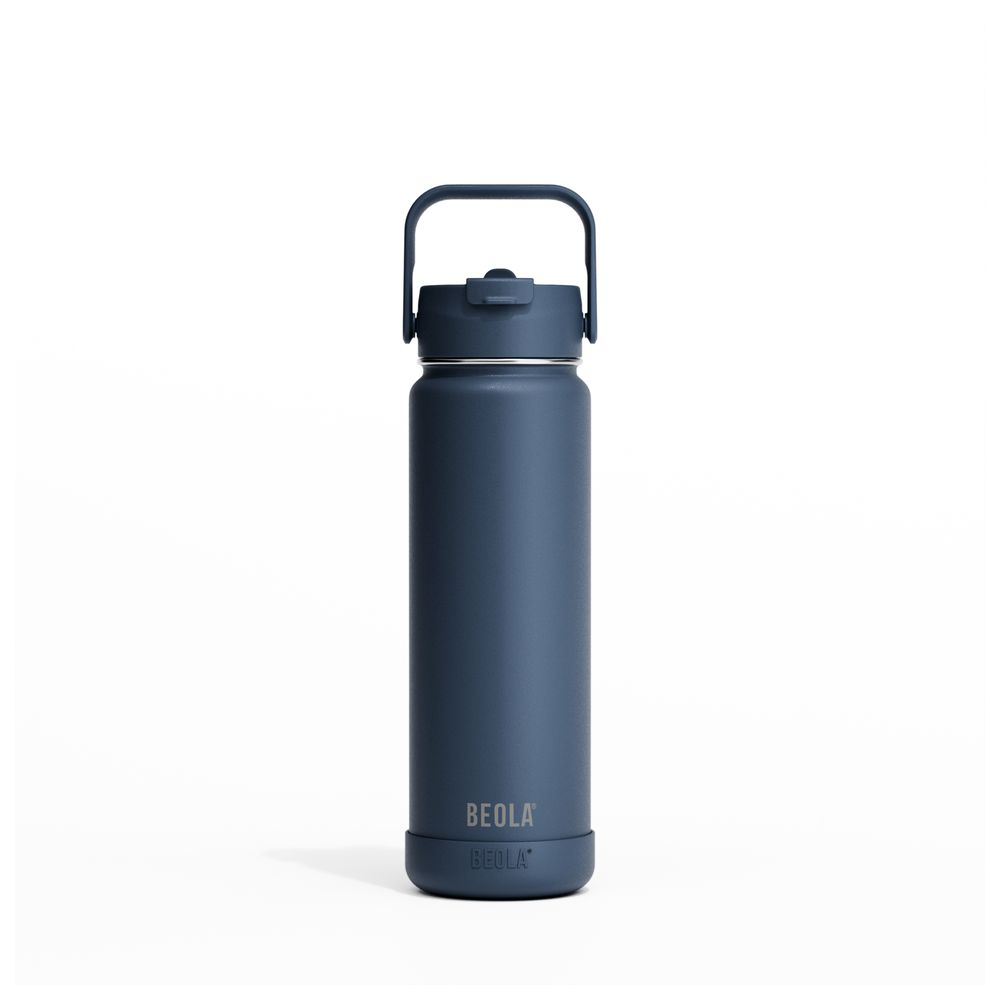 Beola - Vaccum Insulated Water Bottle With 2 Lids - Sailor Blue - 750ml