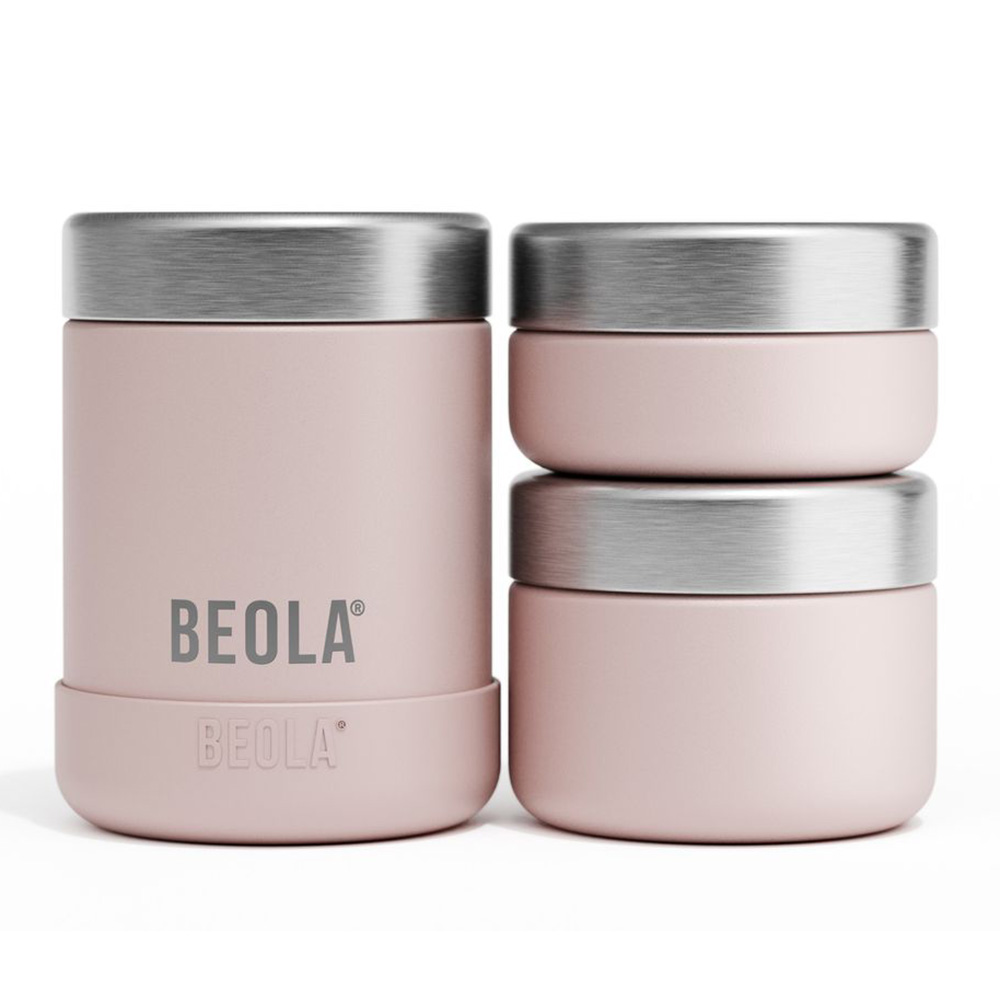 Beola - Vacuum Insulated Food Jars With Thermal Lunch Bag - 4 Pc Set
