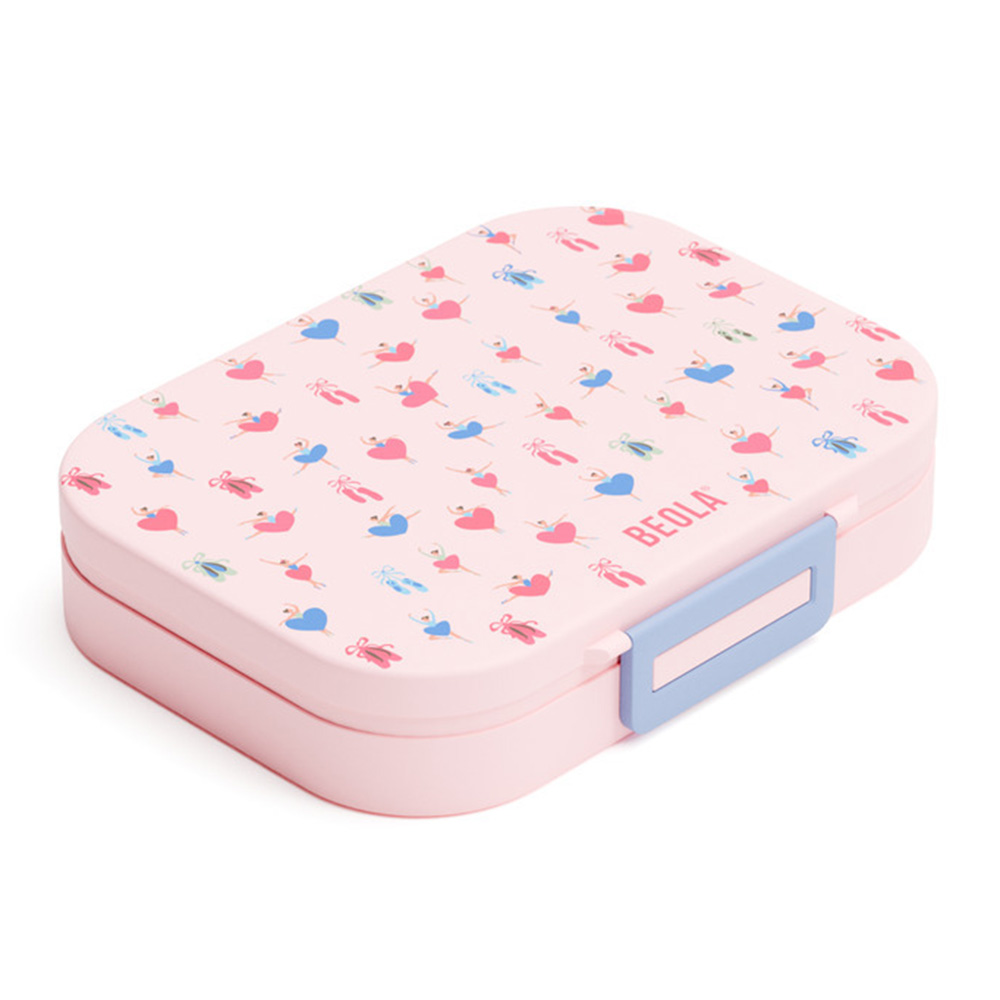 Beola - 5-Compartment Bento Lunch Box - Ballet Hearts