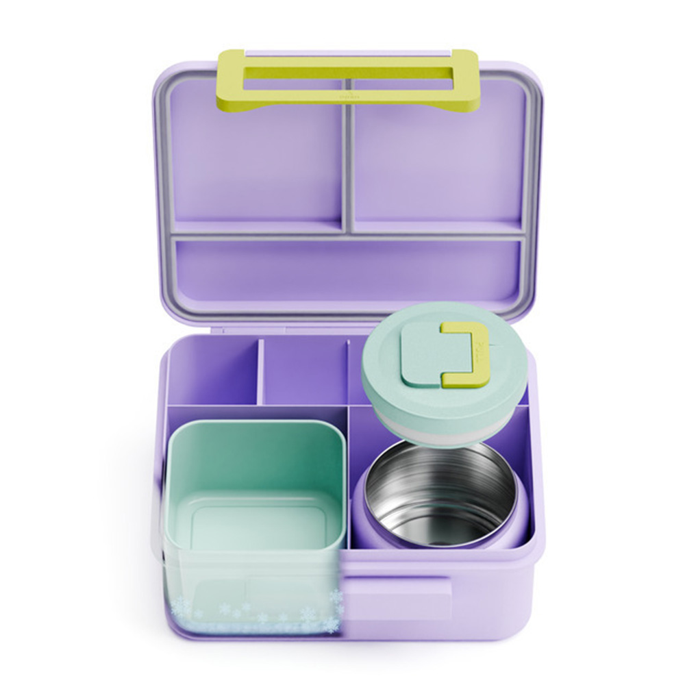 Beola - 5-Compartment Lunch Box With Food Jar And Ice Pack - Balloon Party - Large