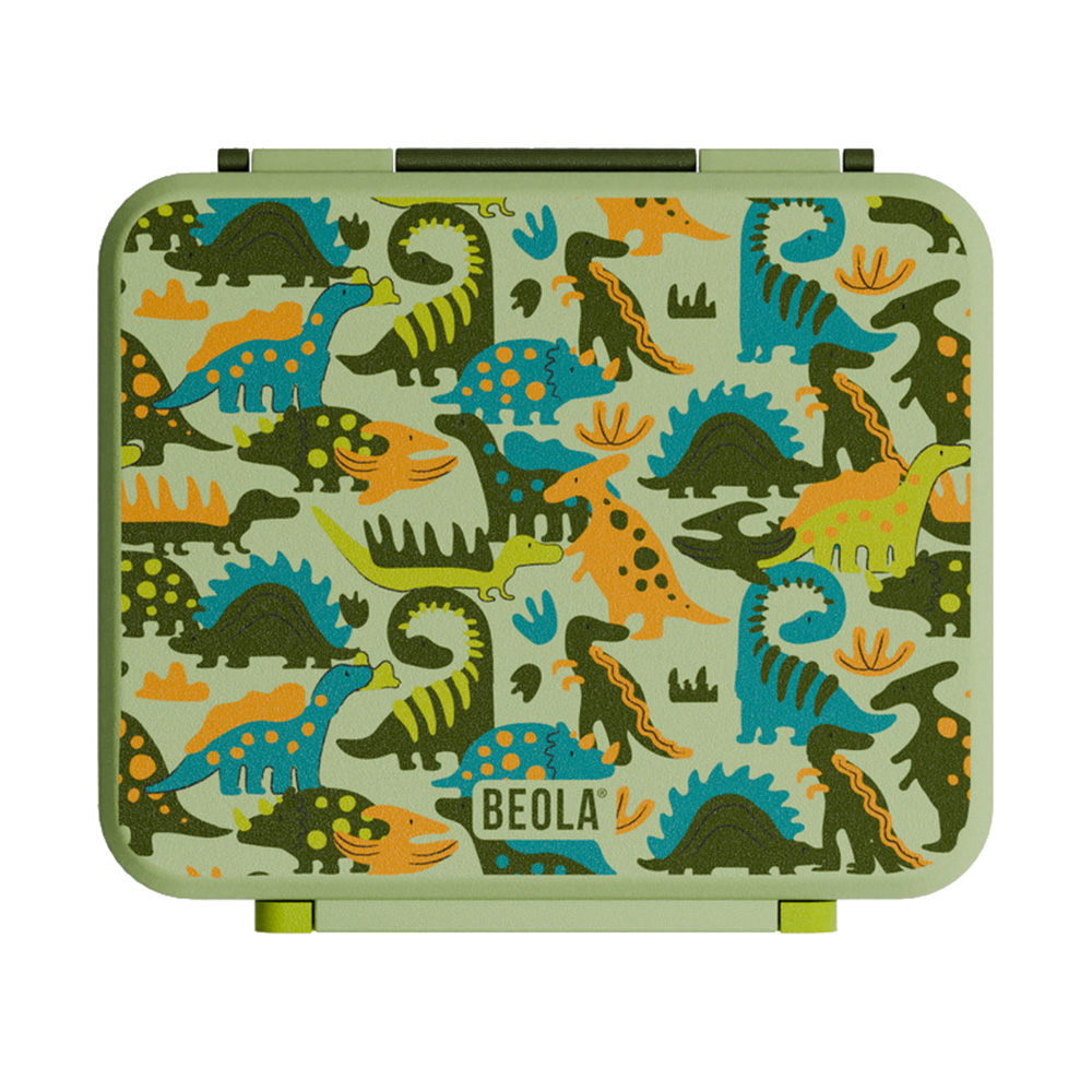 Beola - 5-Compartment Lunch Box With Food Jar And Ice Pack - Dino Dreams - Large