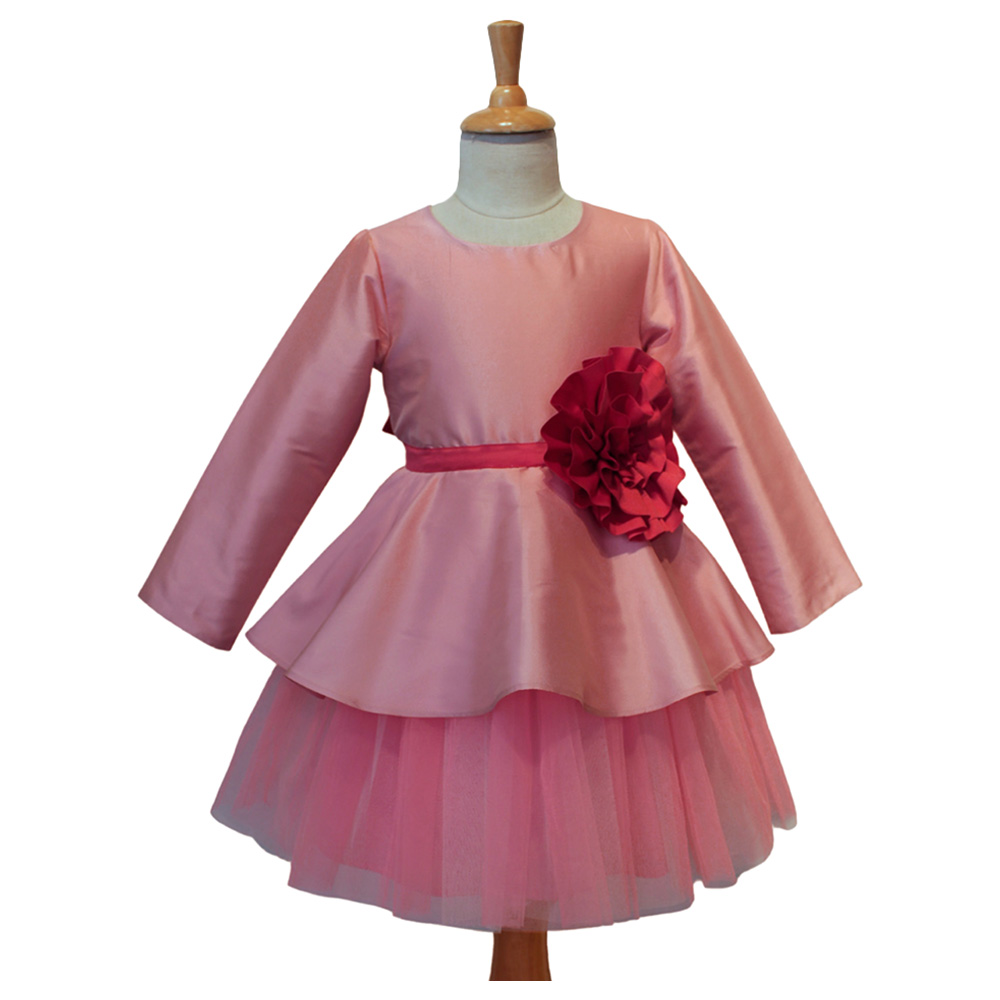 A Little Fable Winsome Flower Dress - Peach