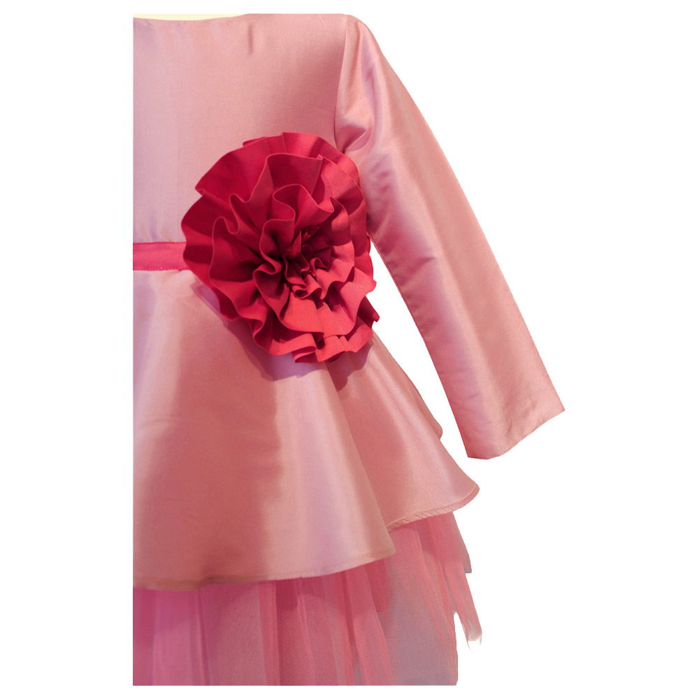 A Little Fable Winsome Flower Dress - Peach