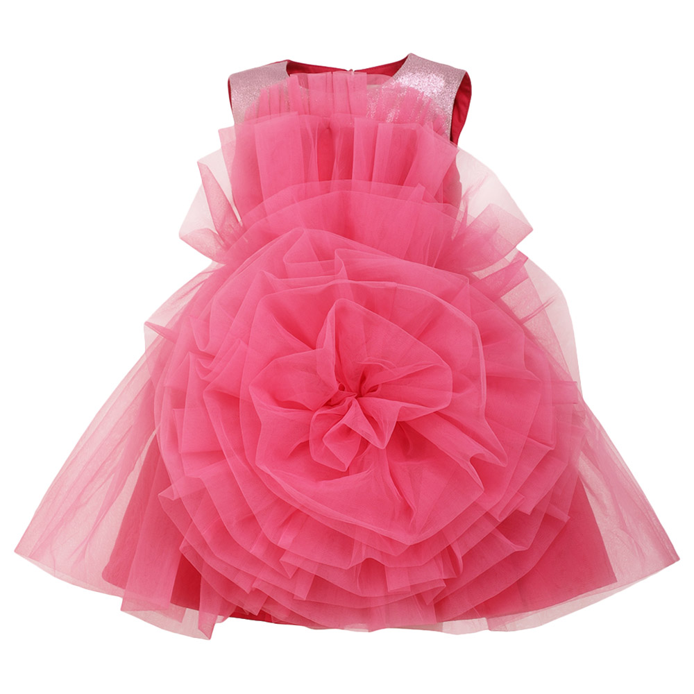 A Little Fable Mellow Flower Dress - Rose