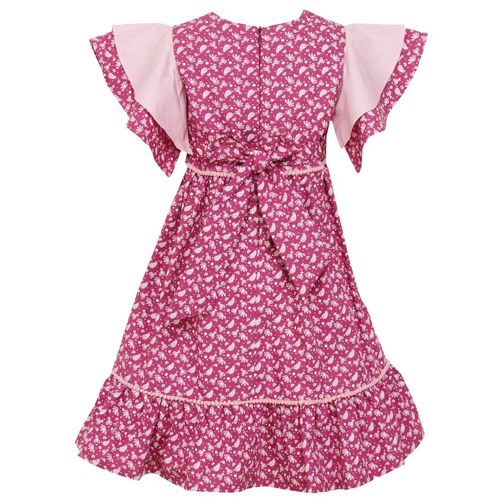 A Little Fable Paisley Swing Dress - Purple