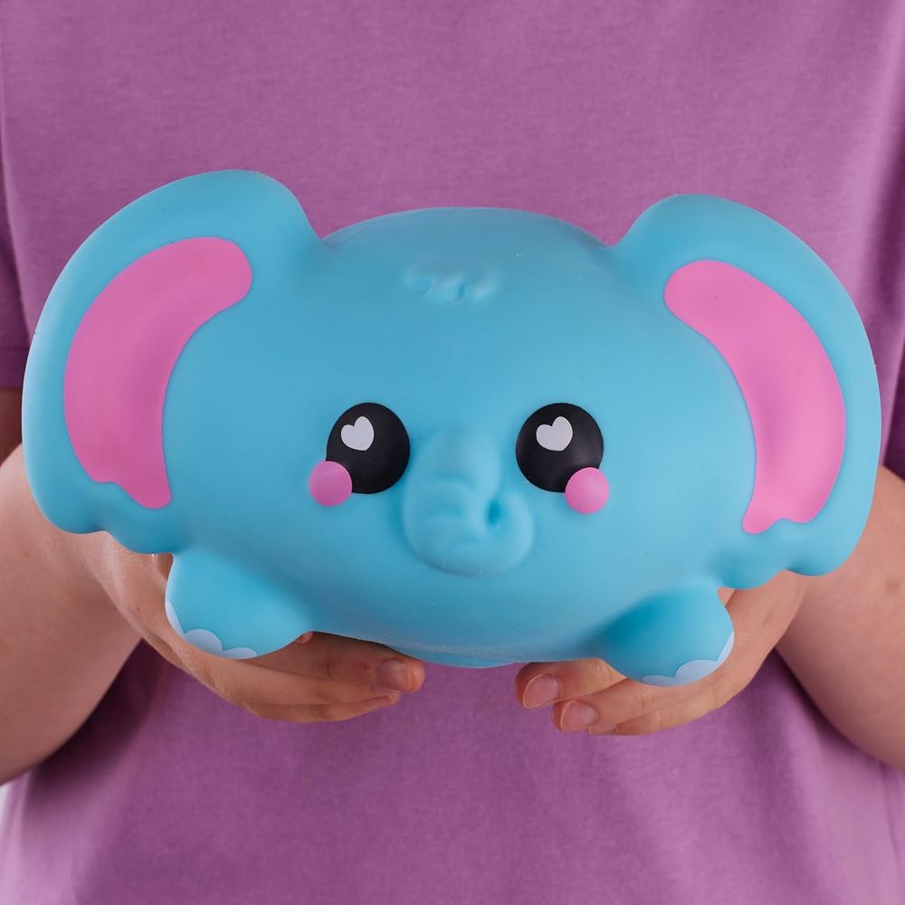 SMOOSHZEES - Snugzees Luna Elephant Supersoft Cuddly And Squishy Toy - Blue