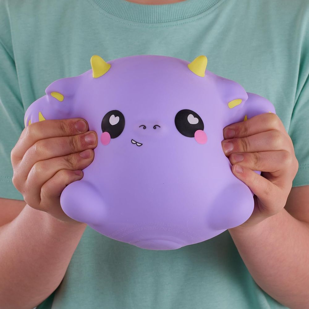 SMOOSHZEES - Snugzees Puffin Dragon Supersoft Cuddly And Squishy Toy - Purple