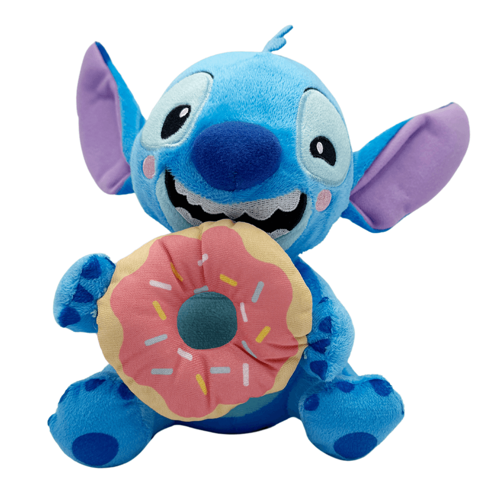 Disney - Stitch With Donut Plush Toy - Blue - 23 cm
